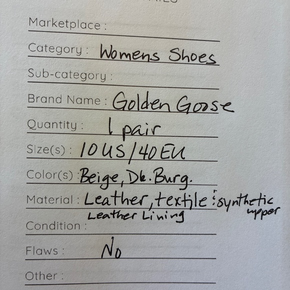 Golden Goose Glitter Star Running Shoe - Picture 5 of 5